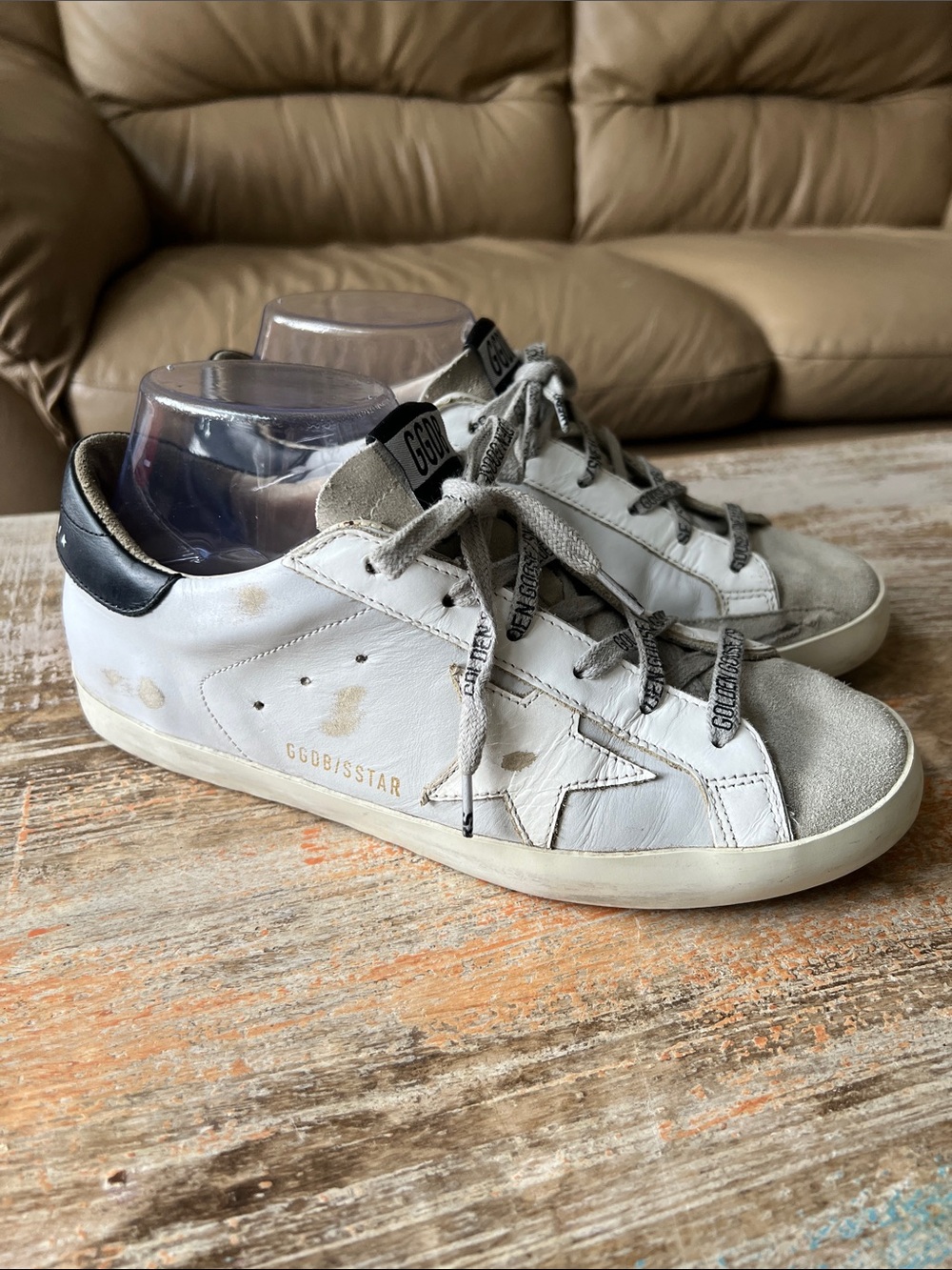 Golden Goose Super-Star
White Leather and Suede Toe Sneakers Size 39 - Picture 6 of 17